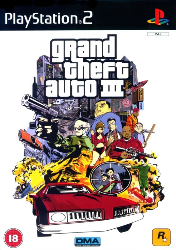 Игра Grand Theft Auto III (GTA 3) (PS2) (eng) б/у