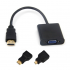 Конвертер HDMI в VGA с Micro / Mini HDMI адаптером (Xbox 360, One, PC)