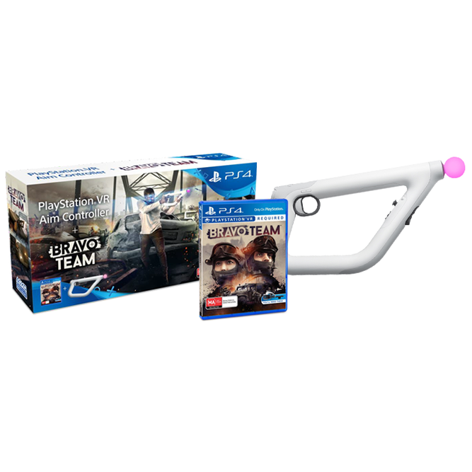 Комплект PS VR Aim Controller + игра Bravo Team