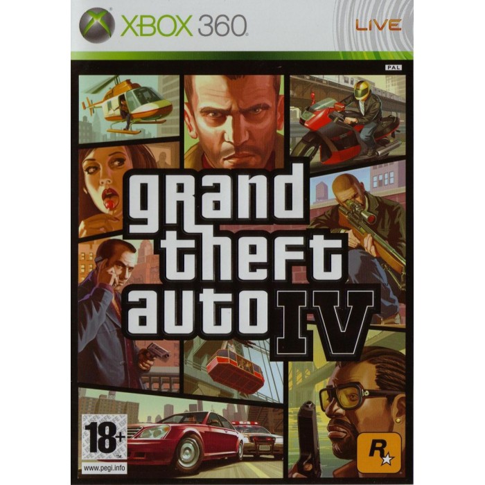 Игра GTA IV (Grand Theft Auto 4) (Xbox 360, xbox 360 games discs used,  games for xbox 360, cheap) - AliExpress Consumer Electronics