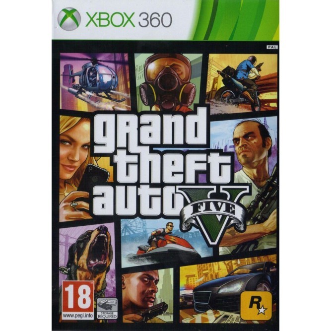 Игра GTA V (Grand Theft Auto 5) (Xbox 360) (rus sub) б/у