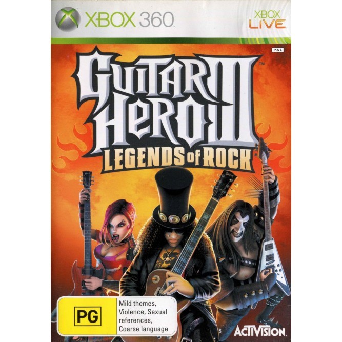 Игра Guitar Hero III: Legends of Rock (Xbox 360) б/у