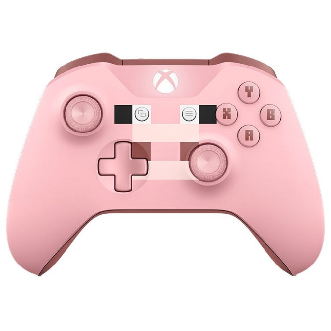 Геймпад Microsoft Controller for Xbox One S (Minecraft Pig) (Розовый) б/у