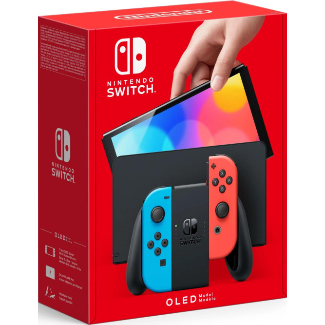 Приставка Nintendo Switch OLED (Neon Red/Neon Blue) б/у