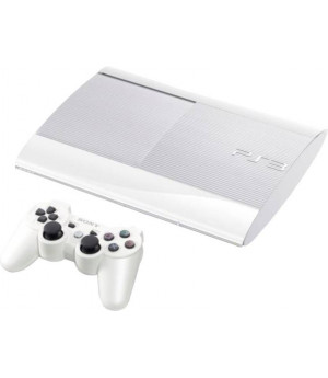 Приставка Sony PlayStation 3 SuperSlim (белая) (500 Гб) б/у