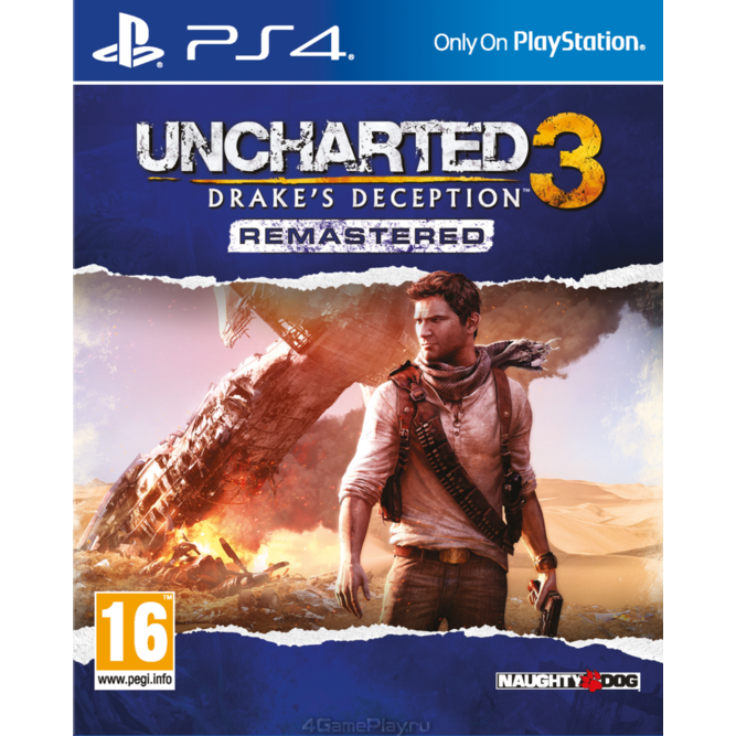 Игра Uncharted 3 Drake's Deception Remastered (PS4) (rus)