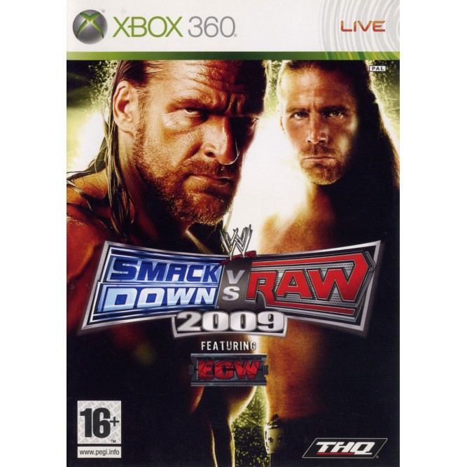 Игра WWE SmackDown vs Raw 2009 (Xbox 360) (eng) б/у