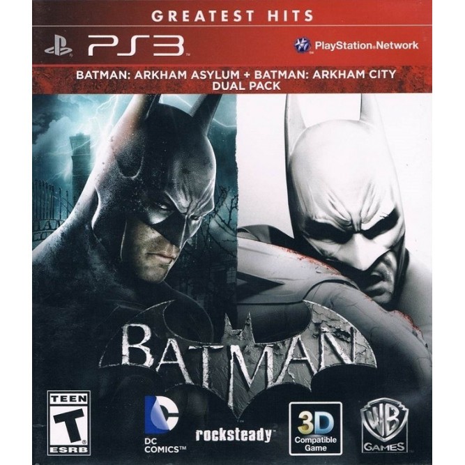 Игра Batman: Arkham Asylum + Batman: Arkham City (Dual Pack) (PS3) б/у