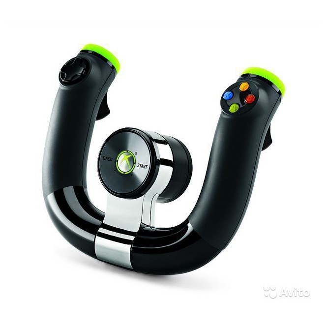 Контроллер Microsoft Wireless Speed Wheel, беспроводной (Xbox360) б/у