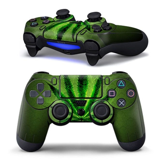 Наклейка Конопля на геймпад DualShock 4 (PS4)