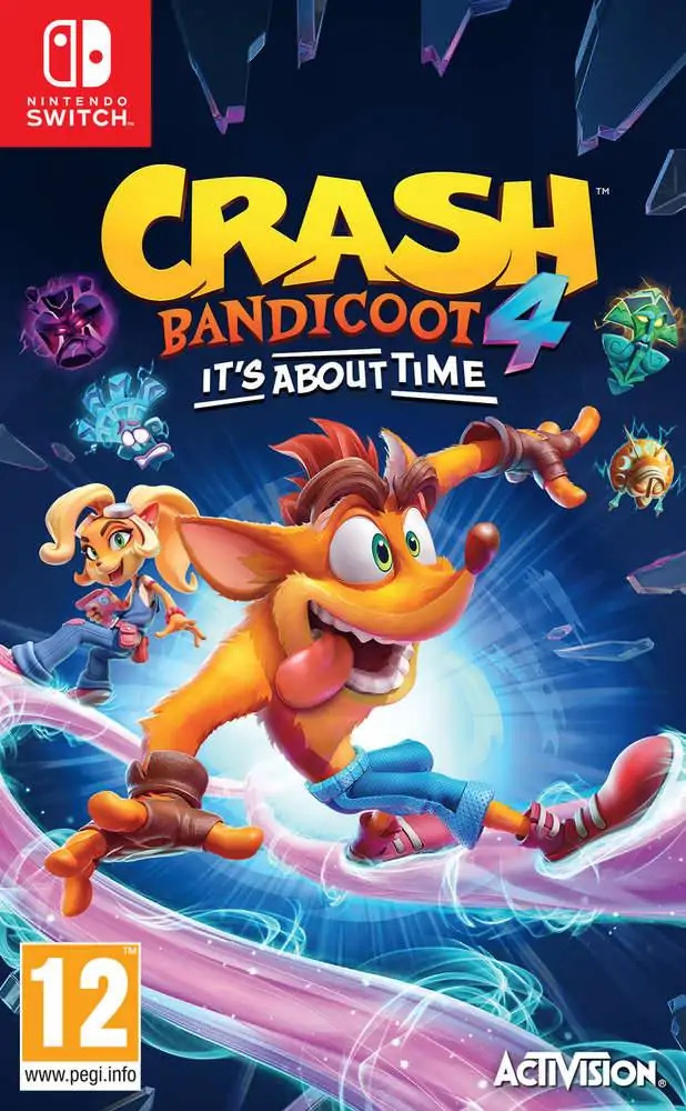Игра Crash Bandicoot 4: It's About Time (Это вопрос времени) (Nintendo Switch) (rus sub) б/у 