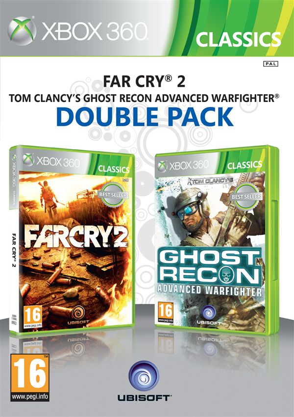 Игра Far Cry 2 + Tom Clancy's Ghost Recon: Advanced Warfighter (Double Pack) (Xbox 360) б/у (eng)