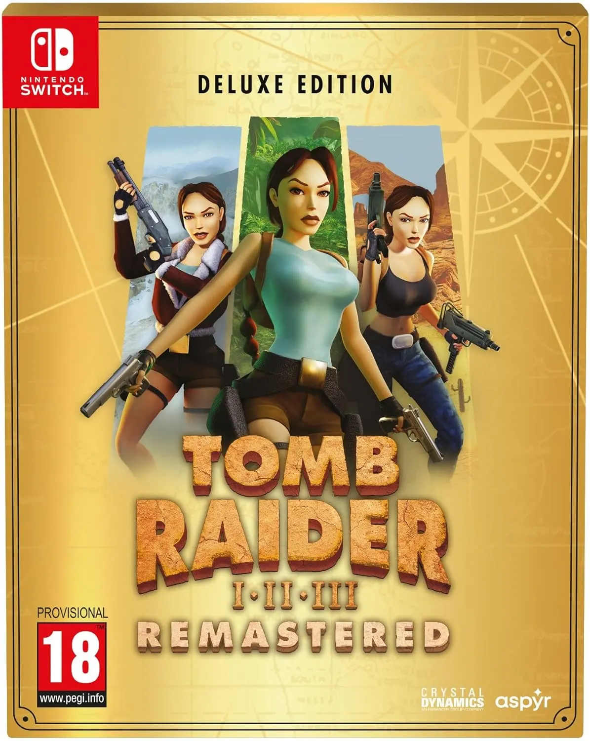 Игра Tomb Raider I-III Remastered - Deluxe Edition (Nintendo Switch) (rus)