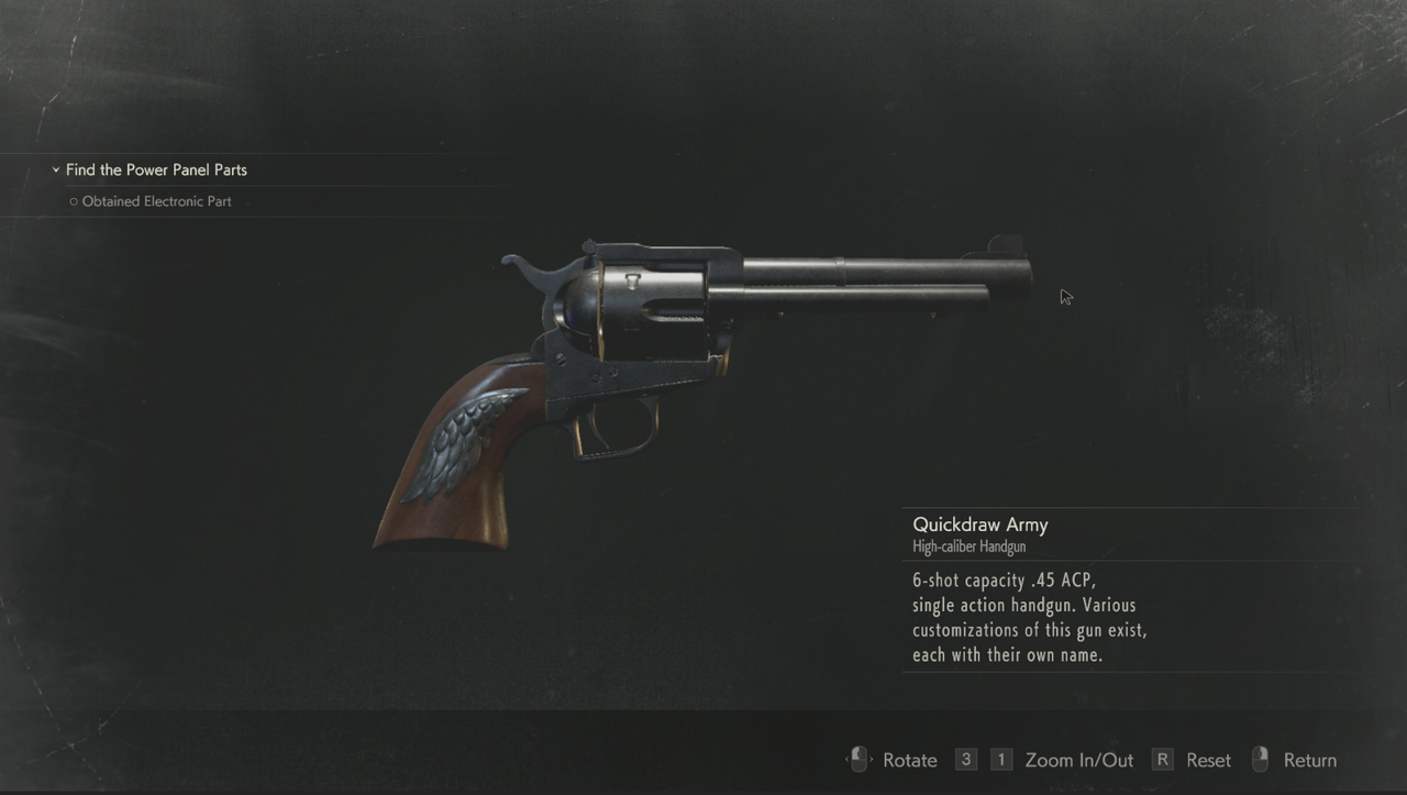 Оружие для Клэр в Resident Evil 2.