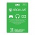 Карточка Xbox Live Gold на 12 месяцев