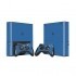 Синие наклейки для консоли Xbox 360 Е и двух геймпадов