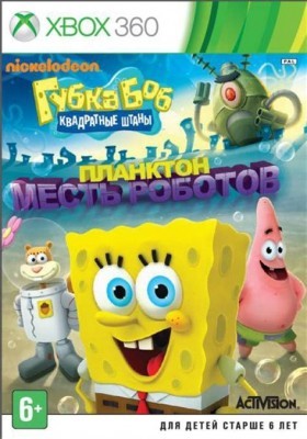 Игра Губка Боб Квадратные штаны. Планктон: месть роботов (Xbox 360) б/у