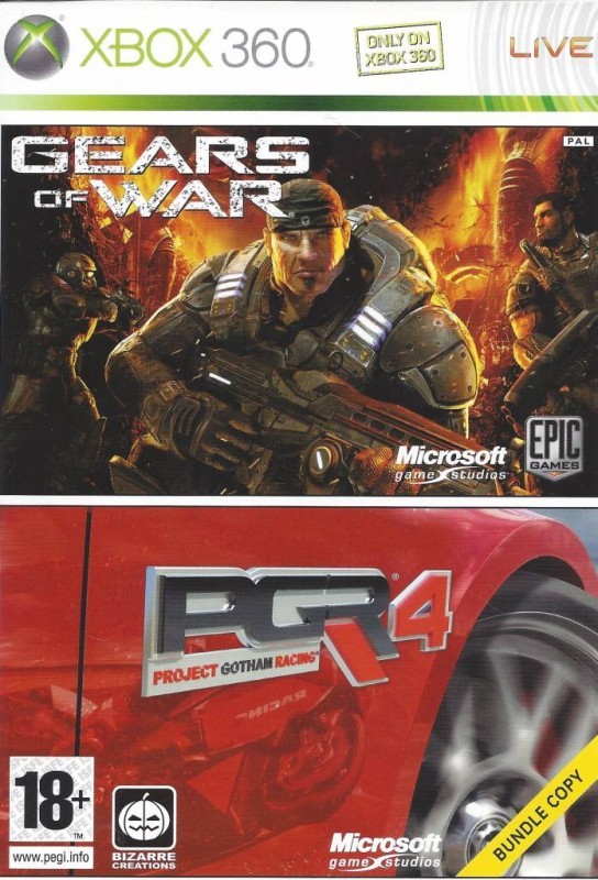 Купить Gears of War + PGR 4 для Xbox 360 б/у в наличии СПБ PiterPlay.com