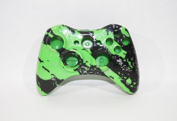 Корпус для геймпада Xbox 360, зелено-черный
