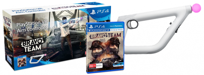 Комплект PS VR Aim Controller + игра Bravo Team
