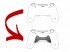 Набор Crossfire Pro Grip для модификации геймпада DualShock 4