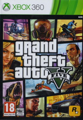 Игра Grand Theft Auto V (Steelbook) (GTA 5) (Xbox 360) (eng) б/у