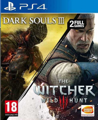 Комплект игр The Witcher 3: Wild Hunt (Ведьмак 3: Дикая Охота) + Dark Souls 3 (PS4) (rus sub) б/у