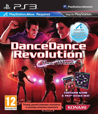 Игра Dance Dance Revolution New Moves + Танцевальный коврик Dance Mat (PS3) (eng) б/у