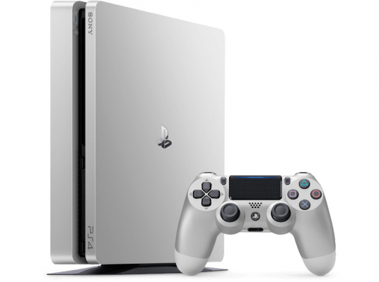 Приставка Sony PlayStation 4 Slim (Серебряная) (500 Гб) б/у