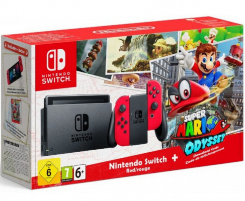 Приставка Nintendo Switch (Super Mario Odyssey Edition) б/у